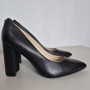Nine West Astoria 9x9 NWOB Black Block Heel Pump Classic High Heels - Size 6 1/2